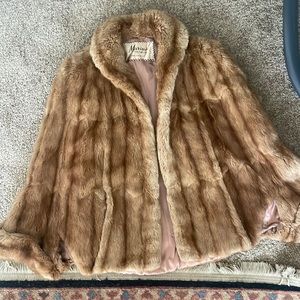Vintage Fur Cape Coat
